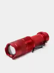 Красный компактный карманный фонарь SIPIK SK-68 zoomab CREE Q5 LED