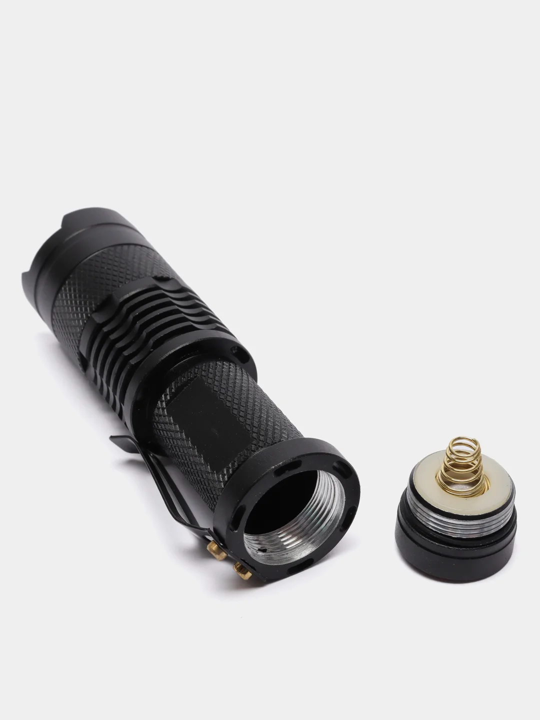Черный компактный карманный фонарь SIPIK SK-68 zoomab CREE Q5 LED