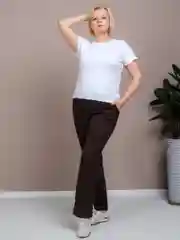 Коричневый milena21 Брюки женские спортивные, большие размеры