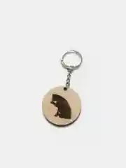 Брелок из дерева "Кошка"