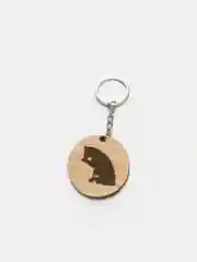 Брелок из дерева "Кошка"