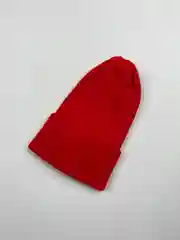 Красный шапка бини