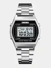 Серебряный часы наручные мужские Skmei 1328