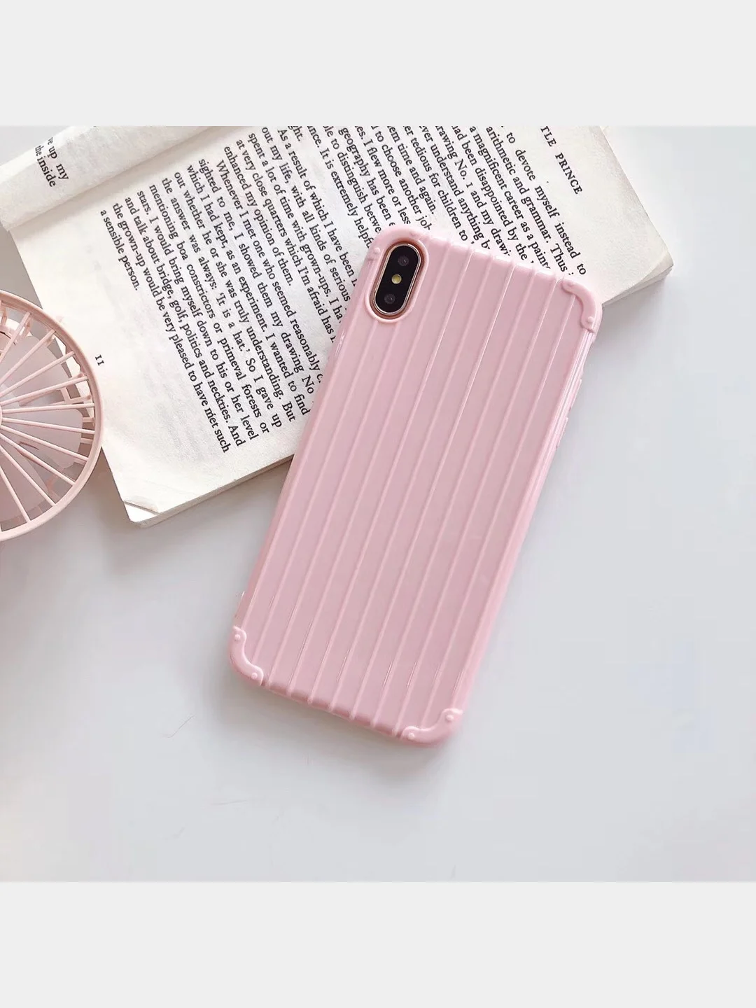 Розовый чехол для Samsung A12 / A50/30S / A51 / A52 / A30/A20 / A31 / A32 / A01 / A02 ребристый