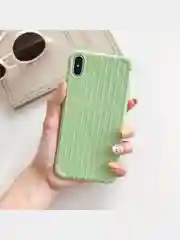 Зеленый чехол для Samsung A12 / A50/30S / A51 / A52 / A30/A20 / A31 / A32 / A01 / A02 ребристый