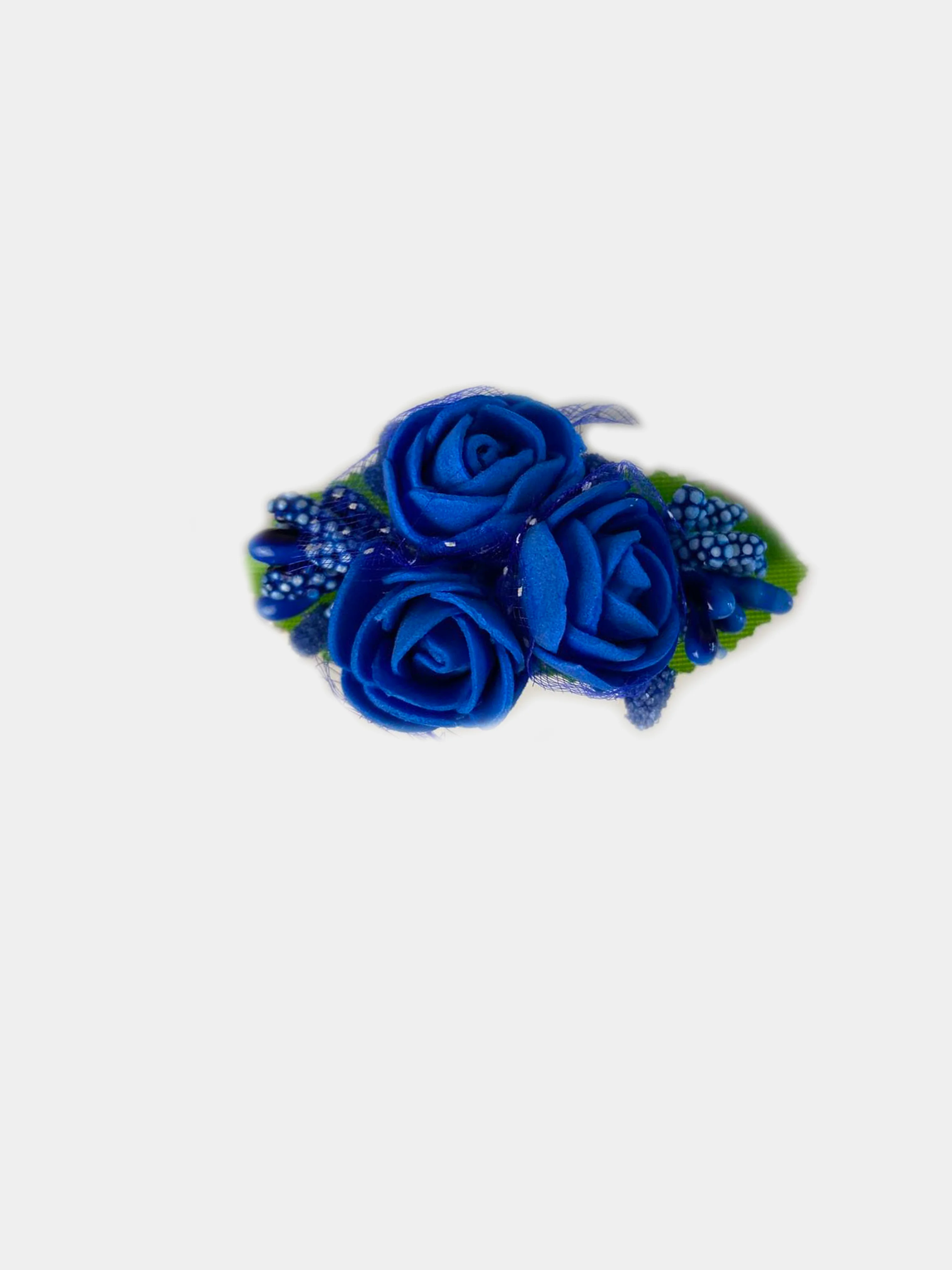 Синий заколки и резинки для волос Handmade