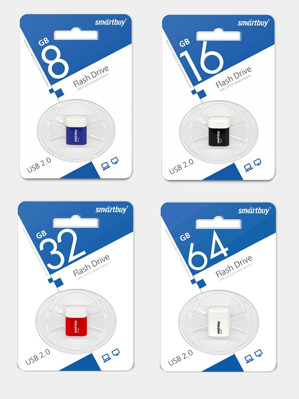 Мини Флешка USB 8/16/32/64Гб флешка smartbuy маленькая