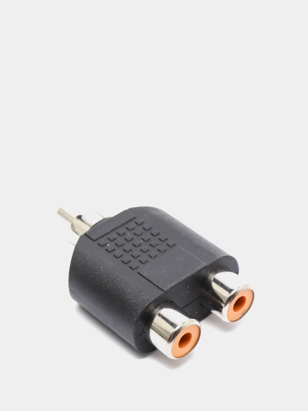 Переходник штекер RCA на 2 гнезда RCA 7-0171 NP591 штекер тюльпан на 2 гнезда тюльпан