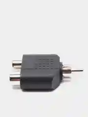 Переходник штекер RCA на 2 гнезда RCA 7-0171 NP591 штекер тюльпан на 2 гнезда тюльпан