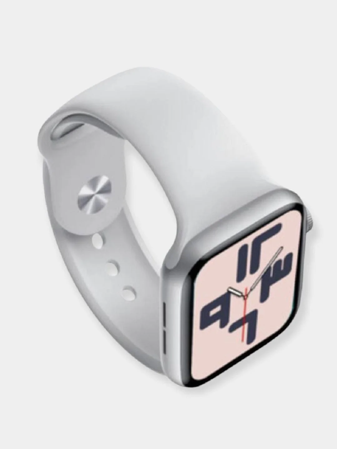 Серебряный смарт часы Smart Watch М7 Plus, 44-45 мм
