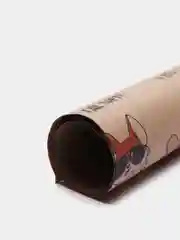 Бумага упаковочная крафтовая "Корги"