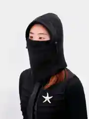 Черный балаклава флисовая