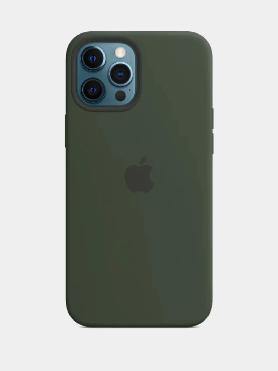 Тёмно-зелёный чехол Silicone Case для iPhone 12 Pro Max