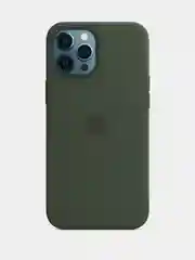 Тёмно-зелёный чехол Silicone Case для iPhone 12 Pro Max