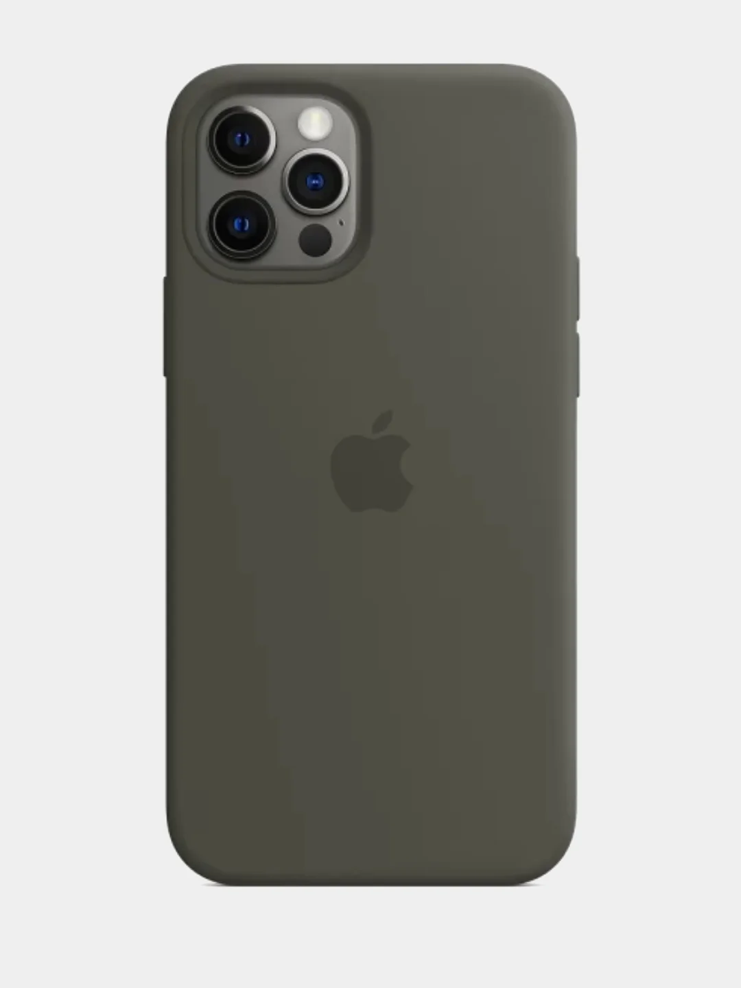 Оливковый чехол Silicone Case для iPhone 12 Pro Max