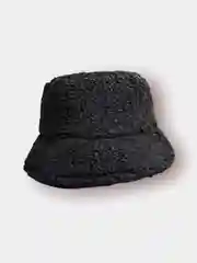 Черный панама из искусственного меха