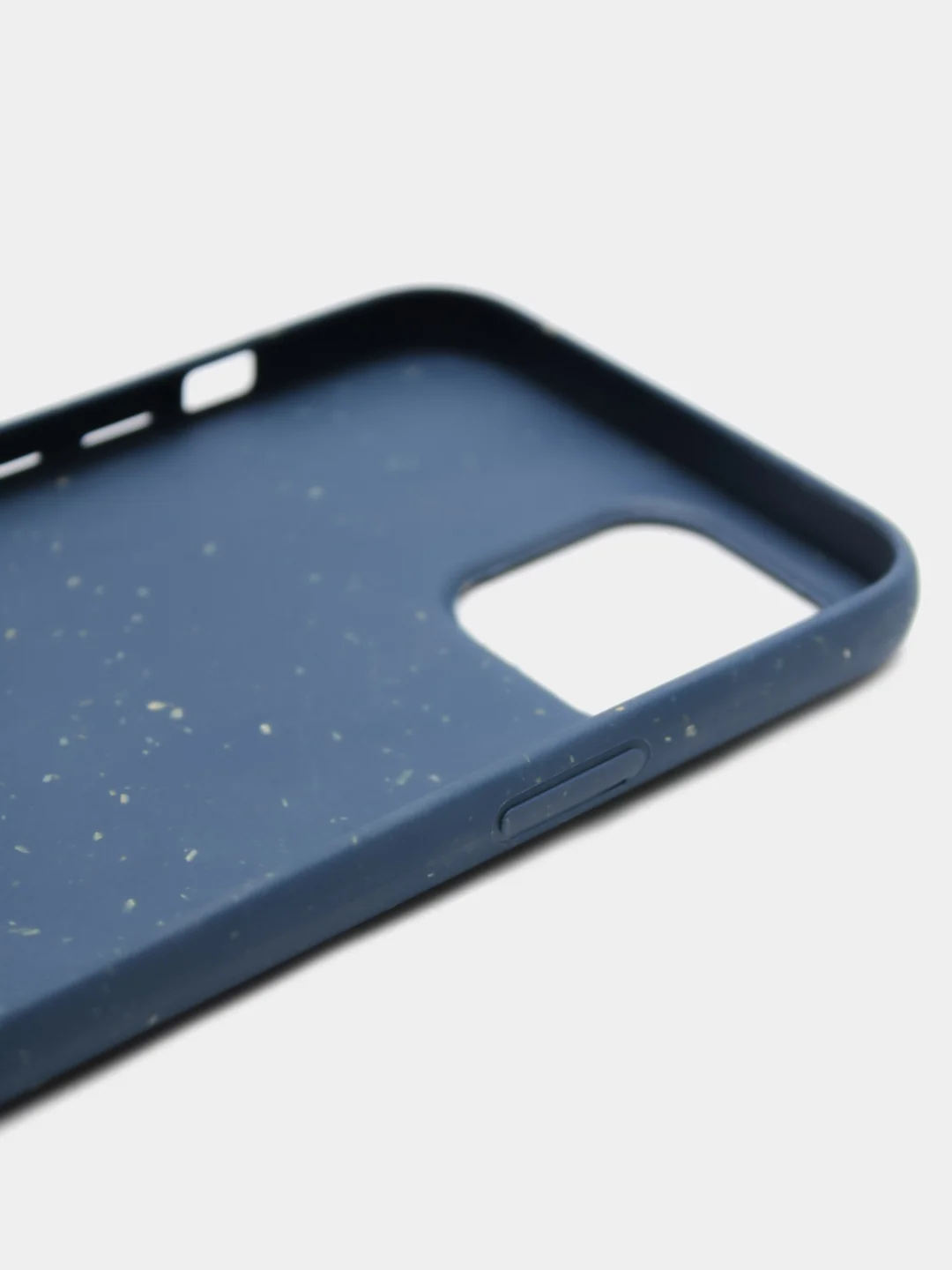 Синий меланж чехол для iPhone "ECO" биоразлагаемый, 6/6s 7/8 Plus 11 XS max XR 12 Pro mini 13 Pro Max