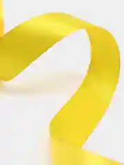 Желтый лента атласная, 25 мм
