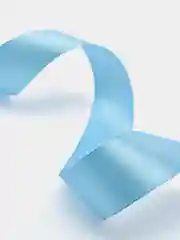 Голубой лента атласная, 25 мм