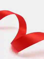 Красный лента атласная, 25 мм