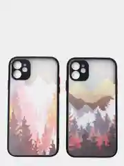Чехол для iPhone "Горы", плотный силикон айфон 6/6s 7/8 Plus XR 11 XS 12