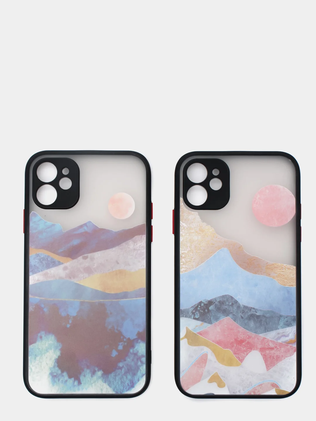 Чехол для iPhone "Горы", плотный силикон айфон 6/6s 7/8 Plus XR 11 XS 12