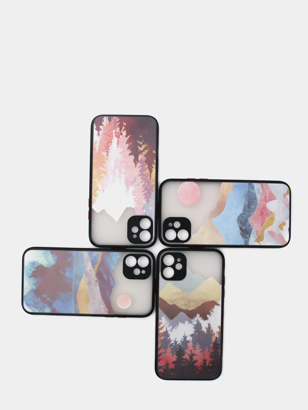 Чехол для iPhone "Горы", плотный силикон айфон 6/6s 7/8 Plus XR 11 XS 12