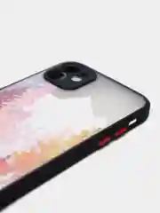 Розовый чехол для iPhone "Горы", плотный силикон айфон 6/6s 7/8 Plus XR 11 XS 12