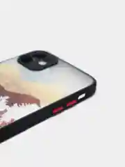 Золотистый хаки чехол для iPhone "Горы", плотный силикон айфон 6/6s 7/8 Plus XR 11 XS 12