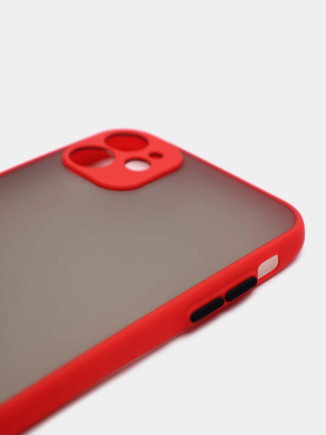 Красный чехол для iPhone "Matt", айфон 6 6s 7 8 Plus SE X Xs XR 11 12 Pro Max mini