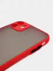 Красный чехол для iPhone "Matt", айфон 6 6s 7 8 Plus SE X Xs XR 11 12 Pro Max mini