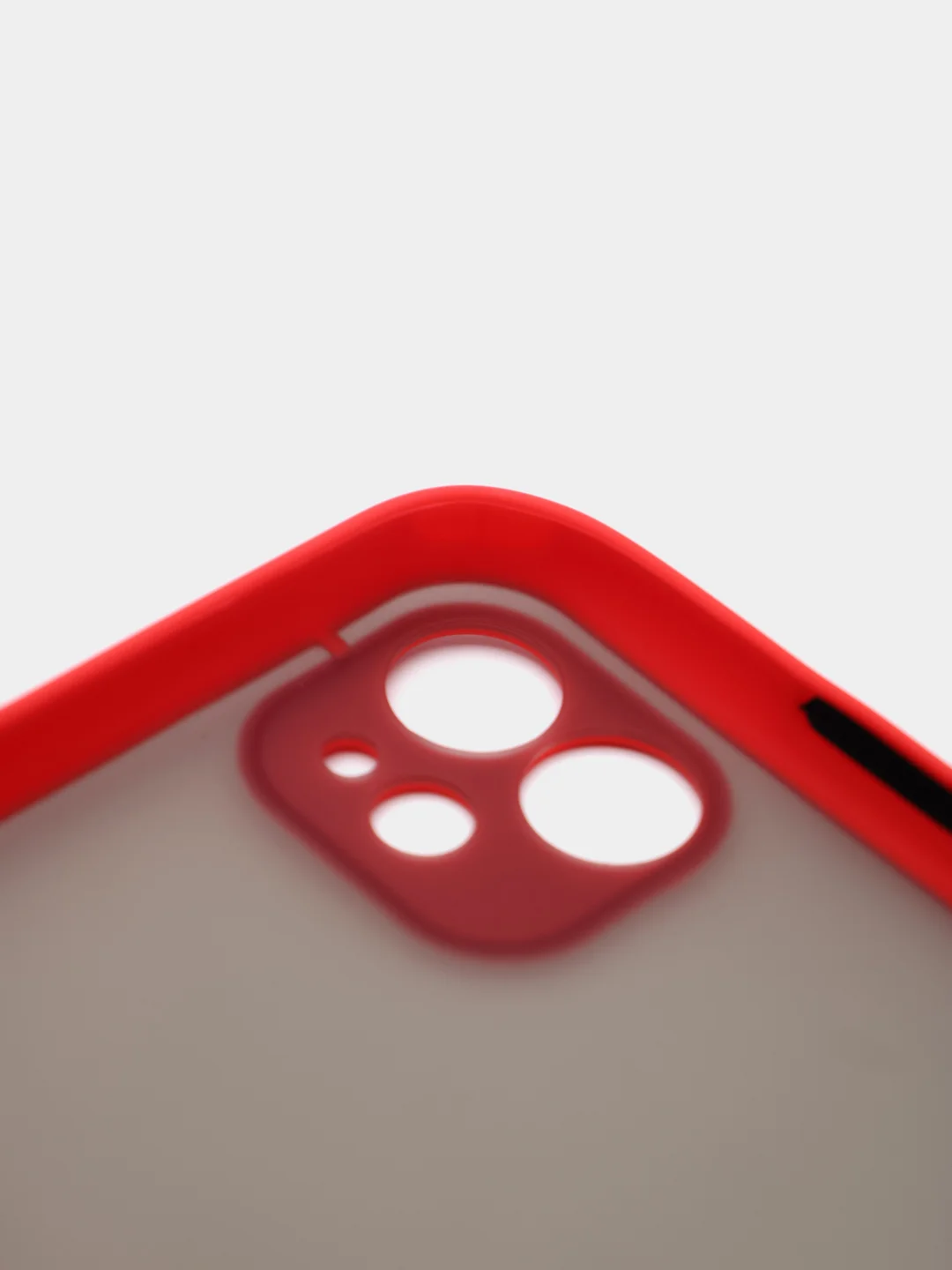Красный чехол для iPhone "Matt", айфон 6 6s 7 8 Plus SE X Xs XR 11 12 Pro Max mini
