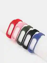 Черный плетеный нейлоновый ремешок / монобраслет для Xiaomi Mi Band 3, 4, 5 и 6