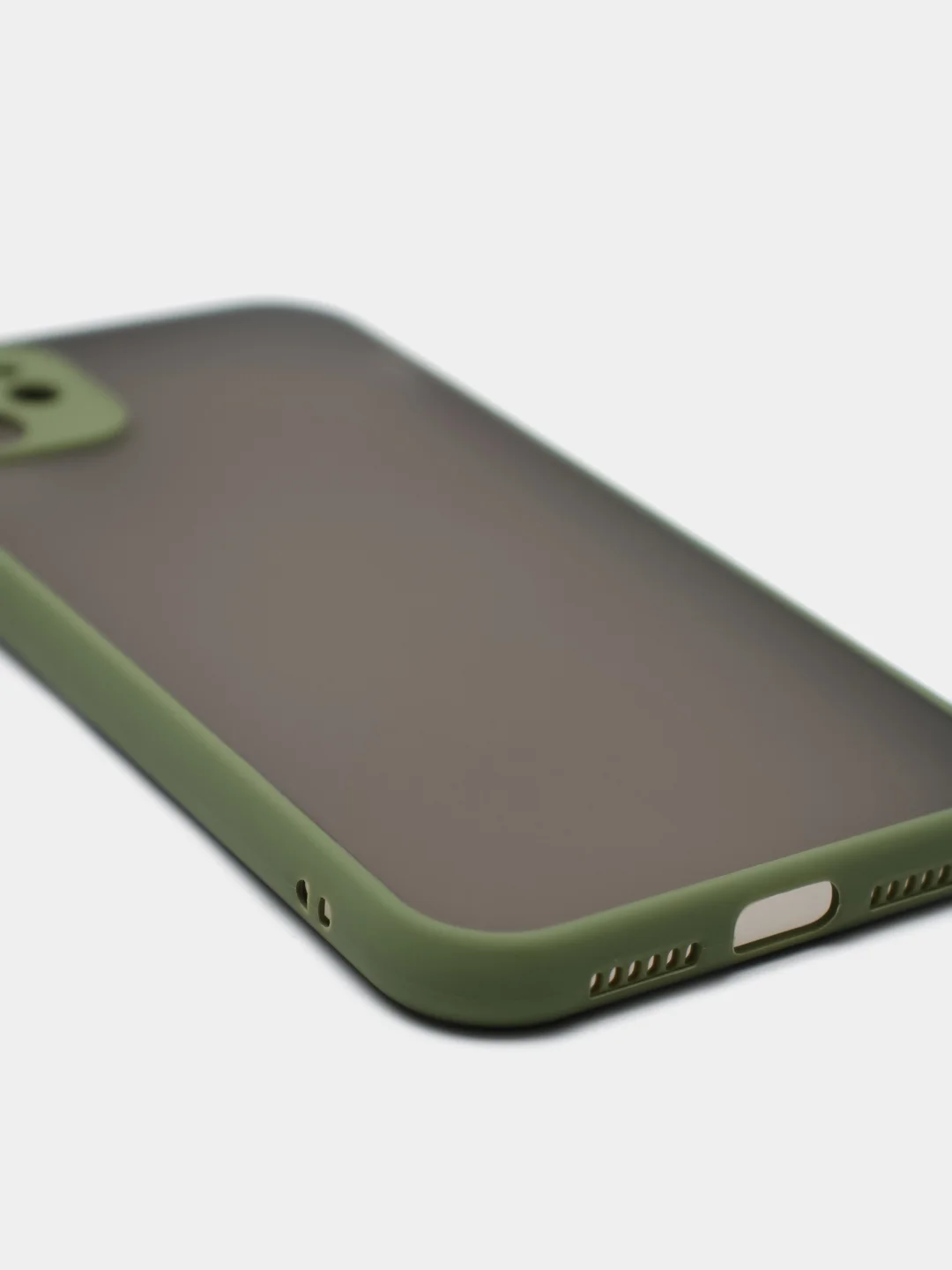 Зеленый чехол для iPhone "Matt", айфон 6 6s 7 8 Plus SE X Xs XR 11 12 Pro Max mini