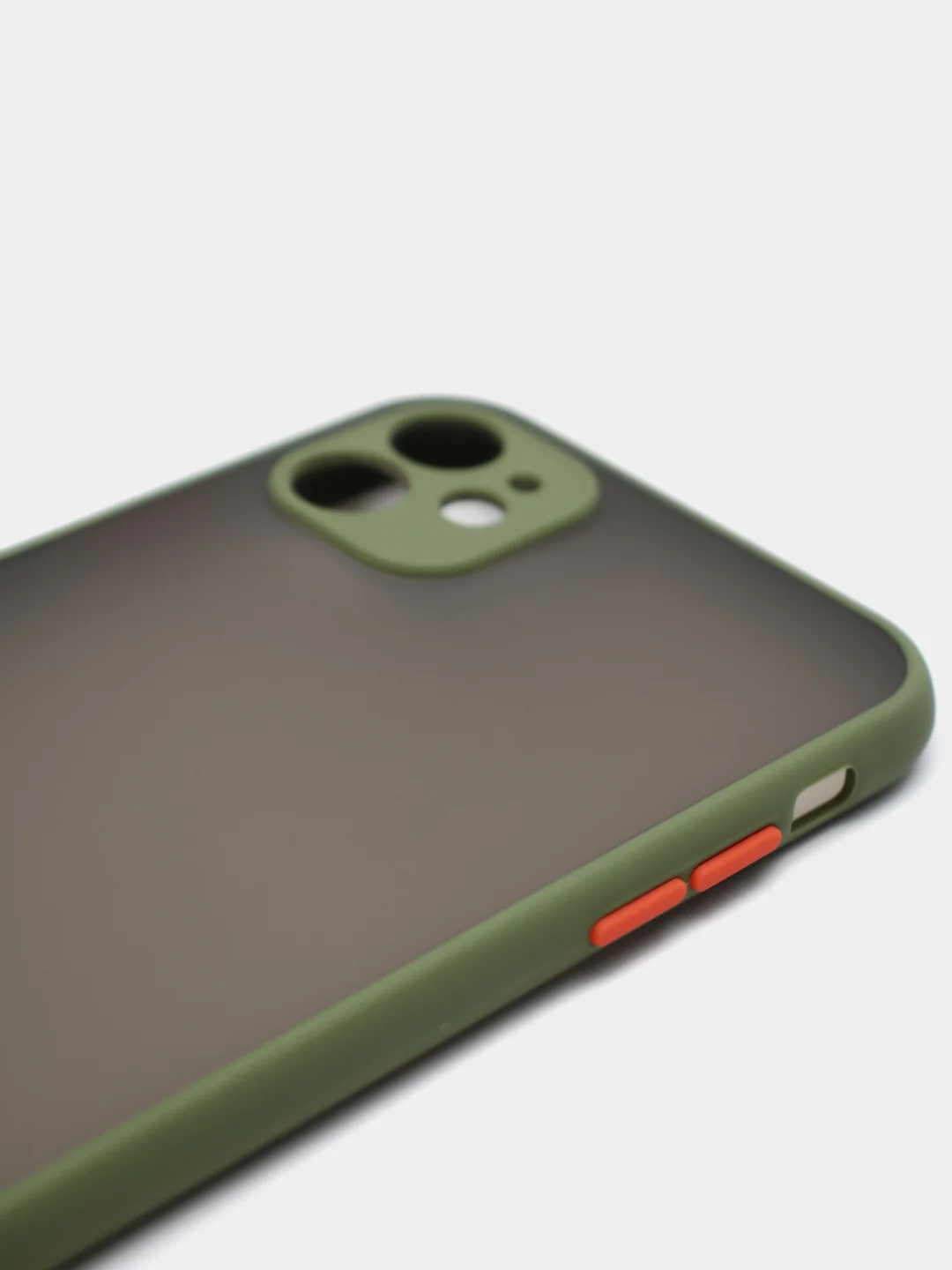 Зеленый чехол для iPhone "Matt", айфон 6 6s 7 8 Plus SE X Xs XR 11 12 Pro Max mini