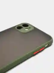 Зеленый чехол для iPhone "Matt", айфон 6 6s 7 8 Plus SE X Xs XR 11 12 Pro Max mini