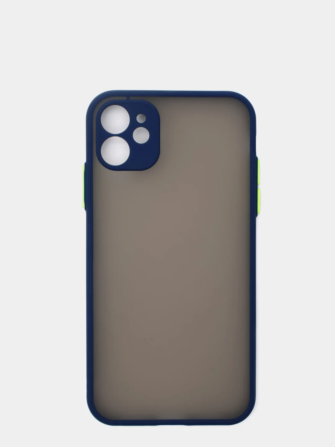 Темно-синий чехол для iPhone "Matt", айфон 6 6s 7 8 Plus SE X Xs XR 11 12 Pro Max mini