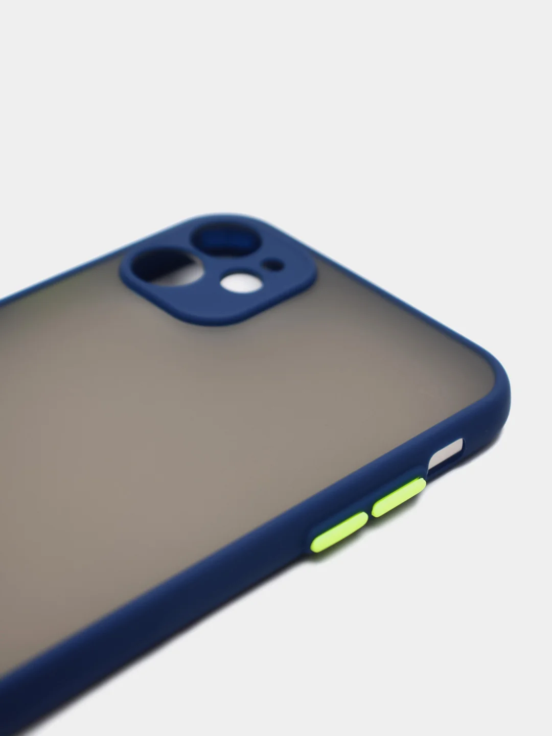 Темно-синий чехол для iPhone "Matt", айфон 6 6s 7 8 Plus SE X Xs XR 11 12 Pro Max mini