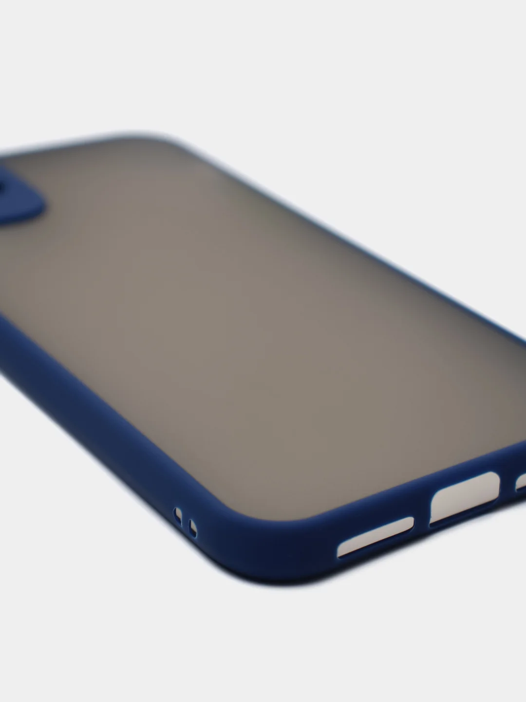 Темно-синий чехол для iPhone "Matt", айфон 6 6s 7 8 Plus SE X Xs XR 11 12 Pro Max mini
