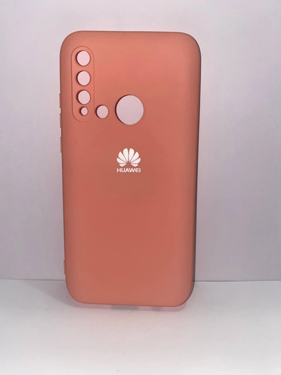 Кораллово-розовый защитный силиконовый чехол Silicone Cover HUAWEI P20 LITE/NOVA 5