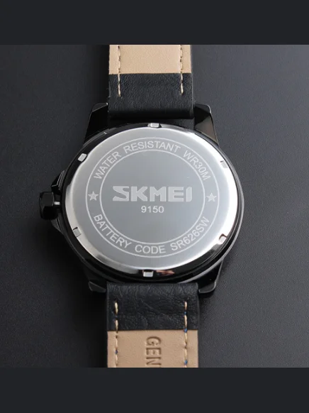 Белый часы наручные мужские Skmei 9150