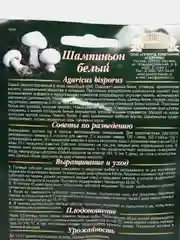 Грибы Шампиньон белый "семена"