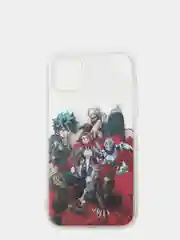 Алый чехол аниме манга "Моя геройская академия" для iPhone 6/6s 7/8 Plus XR 11 XS 12 13