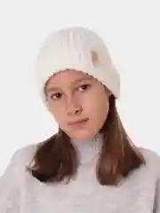 Белый вязаная шапка для девочки HiBy
