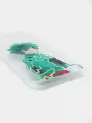 Бирюзовый чехол аниме манга "Моя геройская академия" для iPhone 6/6s 7/8 Plus XR 11 XS 12 13