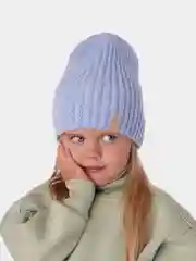 Голубой вязаная шапка для девочки HiBy