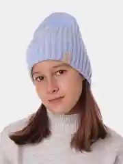 Голубой вязаная шапка для девочки HiBy
