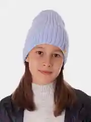 Голубой вязаная шапка для девочки HiBy