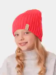 Коралловый вязаная шапка для девочки HiBy