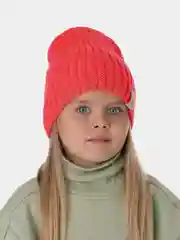 Коралловый вязаная шапка для девочки HiBy